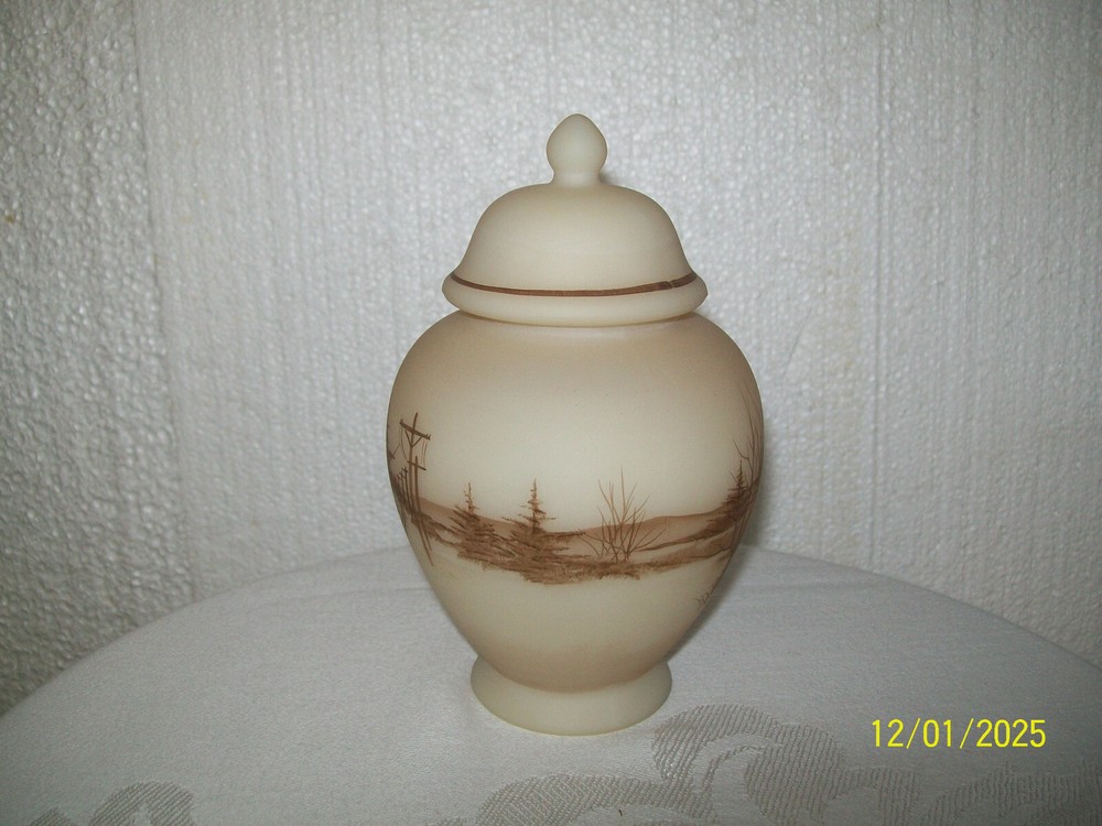 Fenton "Down By The Station" Temple Jar 7488 TT