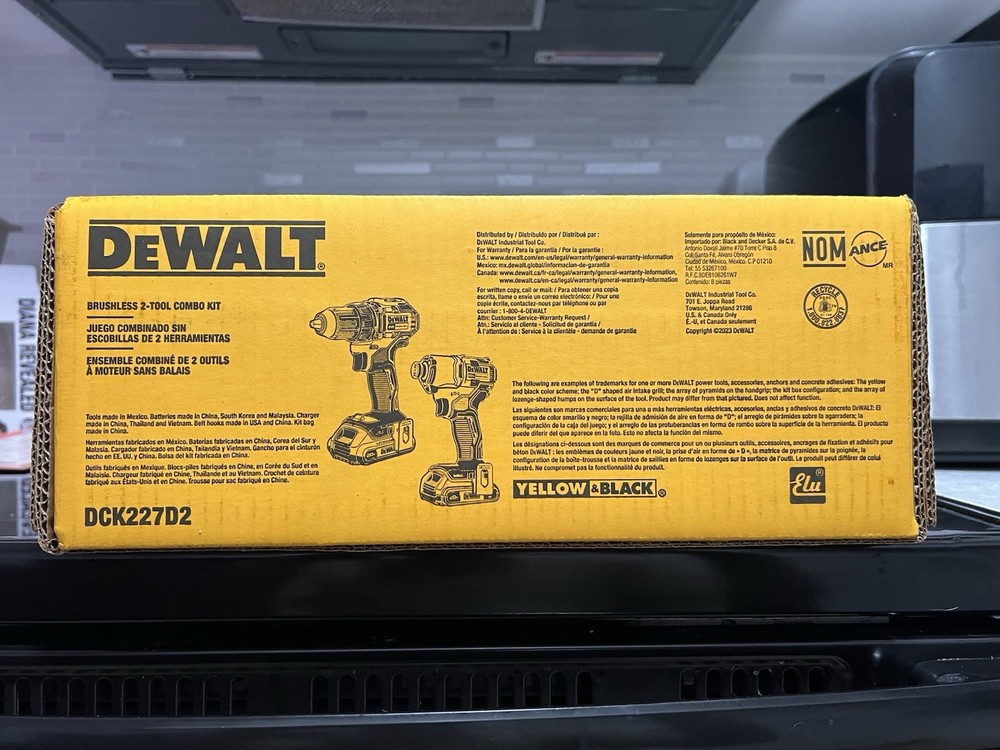Dewalt DCK280C2 Cordless CombInation Kit, 1.5A/hr., 20V Max