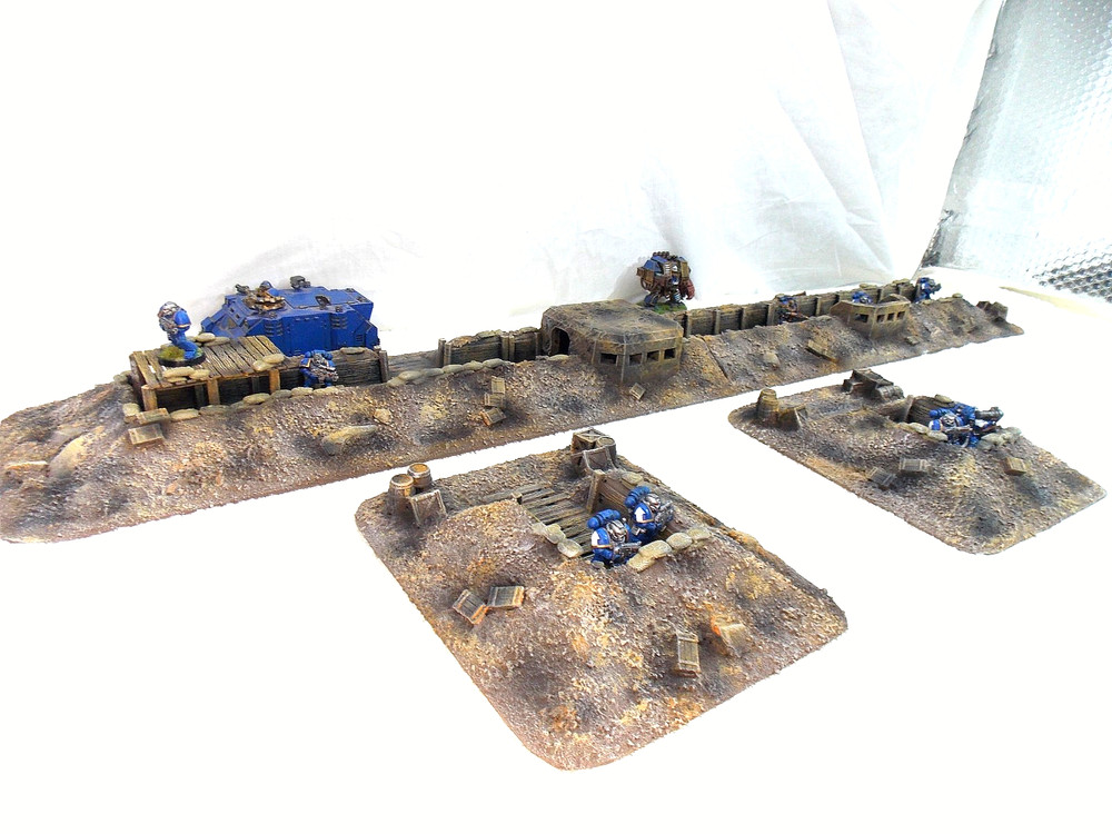 WARGAMING TERRAIN PAINTED ADVANCE ORDERS TRENCH SYSTEM