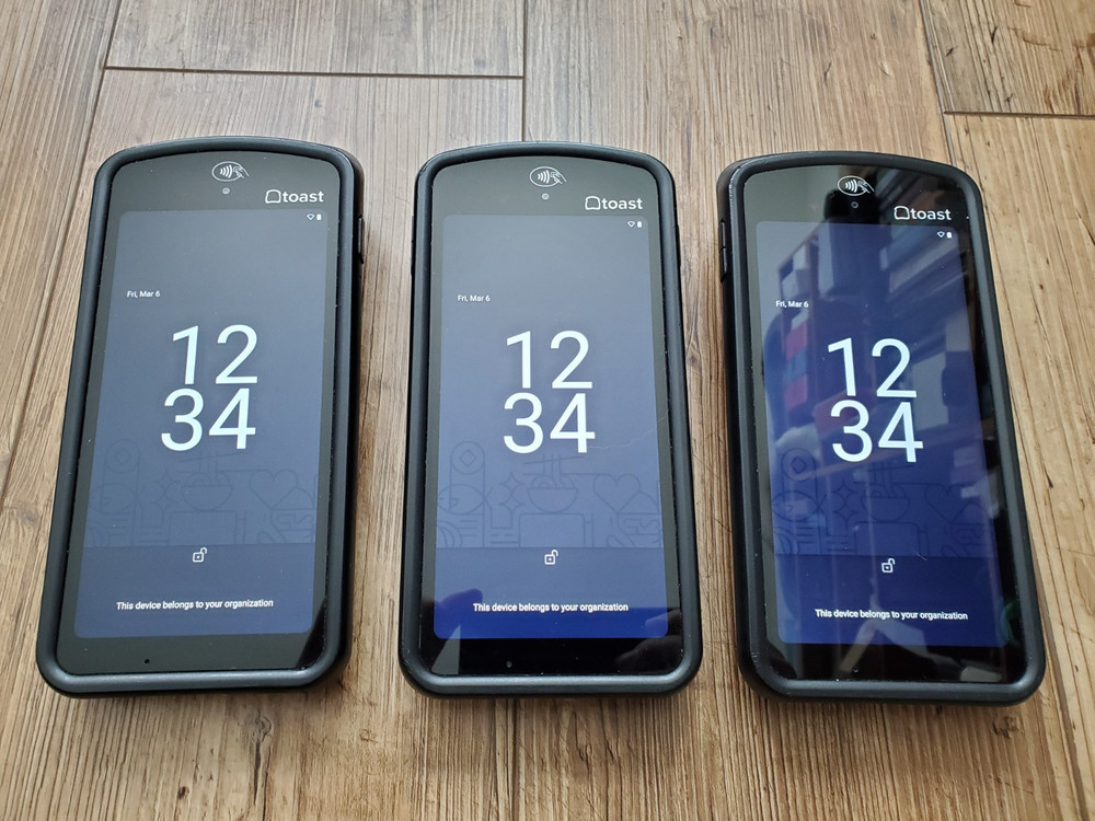 Three(3) Toast Flex POS Go 2 Handheld Tablet Mobile Computer Device - TG200