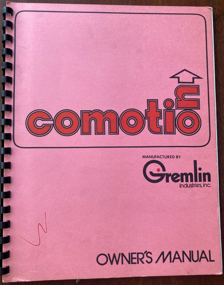 Gremlin Comotion Arcade Game Manual