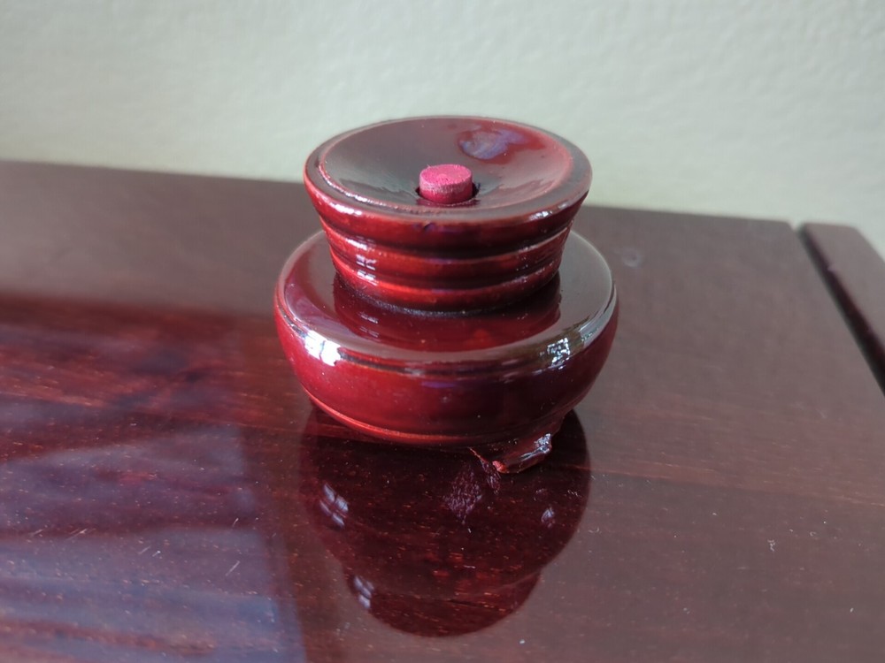 Chinese Reverse Painted Glass Ball w/ Stand - Dragon