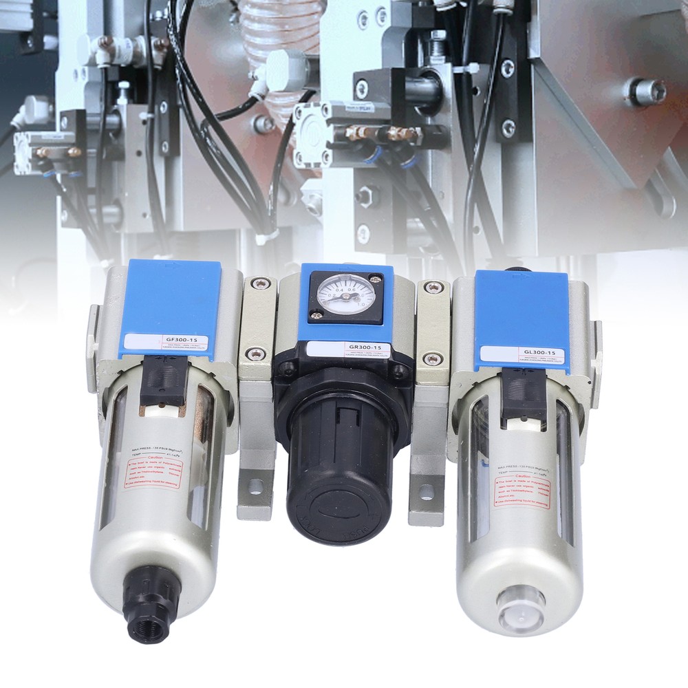 Pneumatic FRL Filter Pressure Regulator Treatment Lubricator 1/2