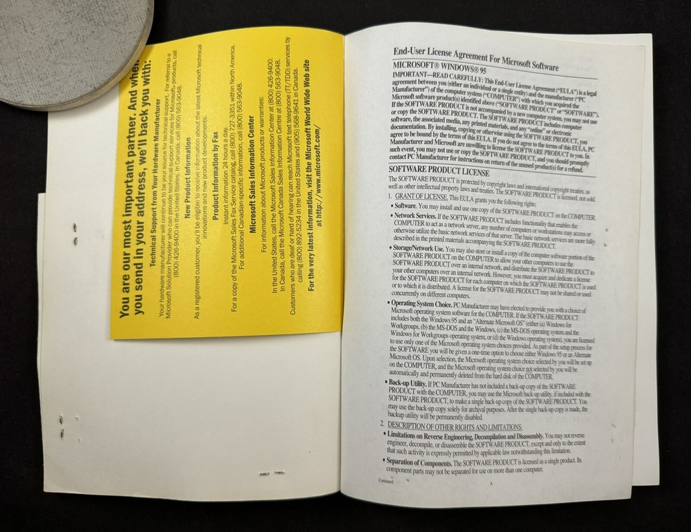 Microsoft Windows 95 Owner's User Operator Manual