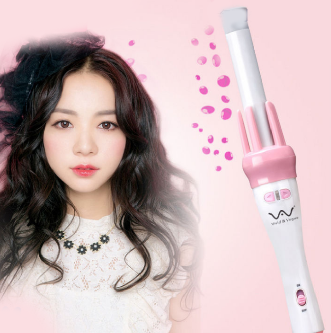 PINK Two Way Automatic Curling Iron Automatic Curling Wand hair Roller