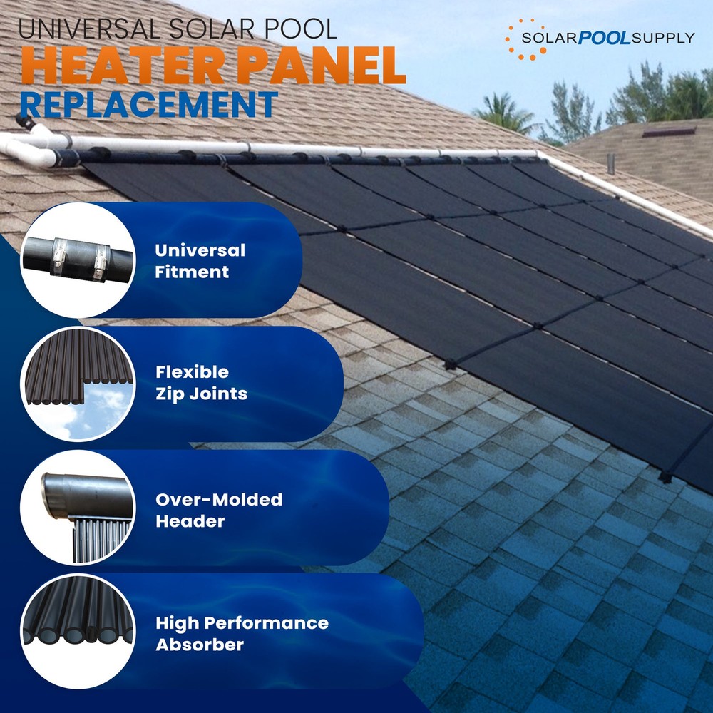 High-Performance Solar Pool Heater Panel Replacement, Highest Performing Design