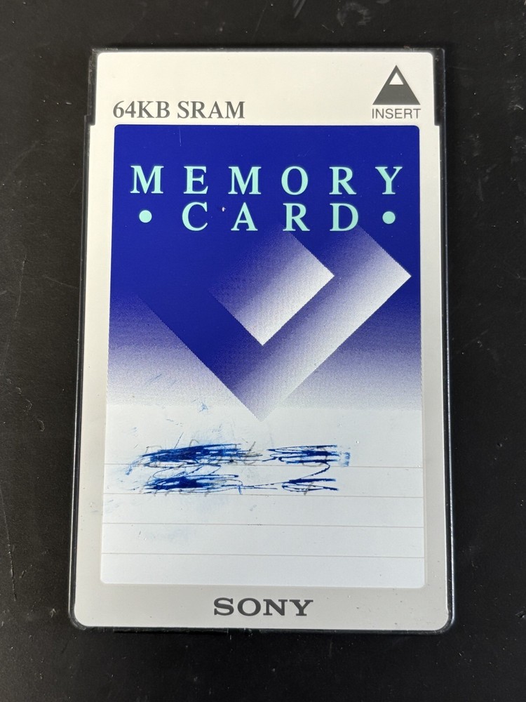 Sony 64KB SRAM Card