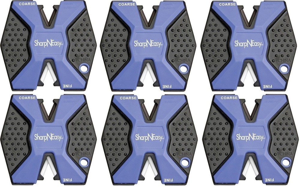 6 PACK AccuSharp Sharp N Easy Knife Sharpener Fine and Coarse Ceramic Rods AS334