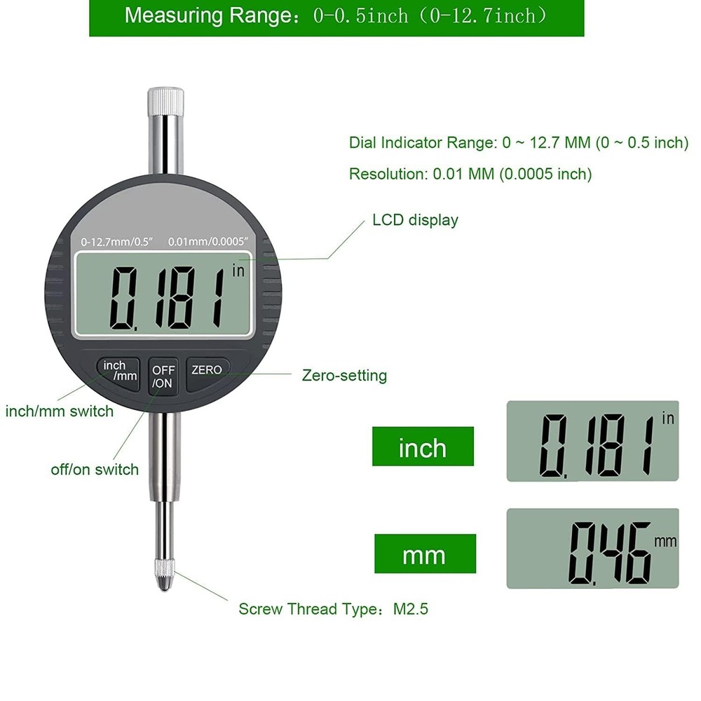 Digital Dial Indicator Bore Gauges Display Gauge