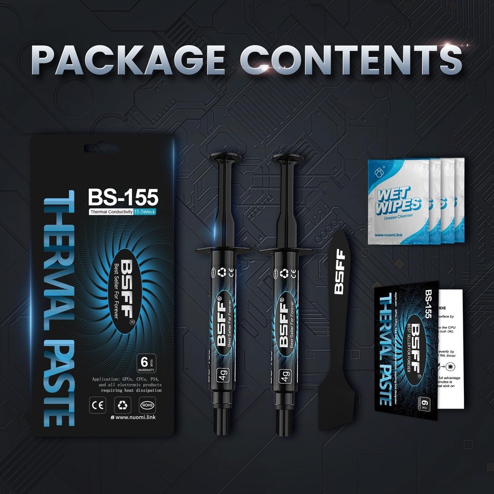 8g Thermal Paste Toolkit CPU Compound Heatsink IC Processor High Performance