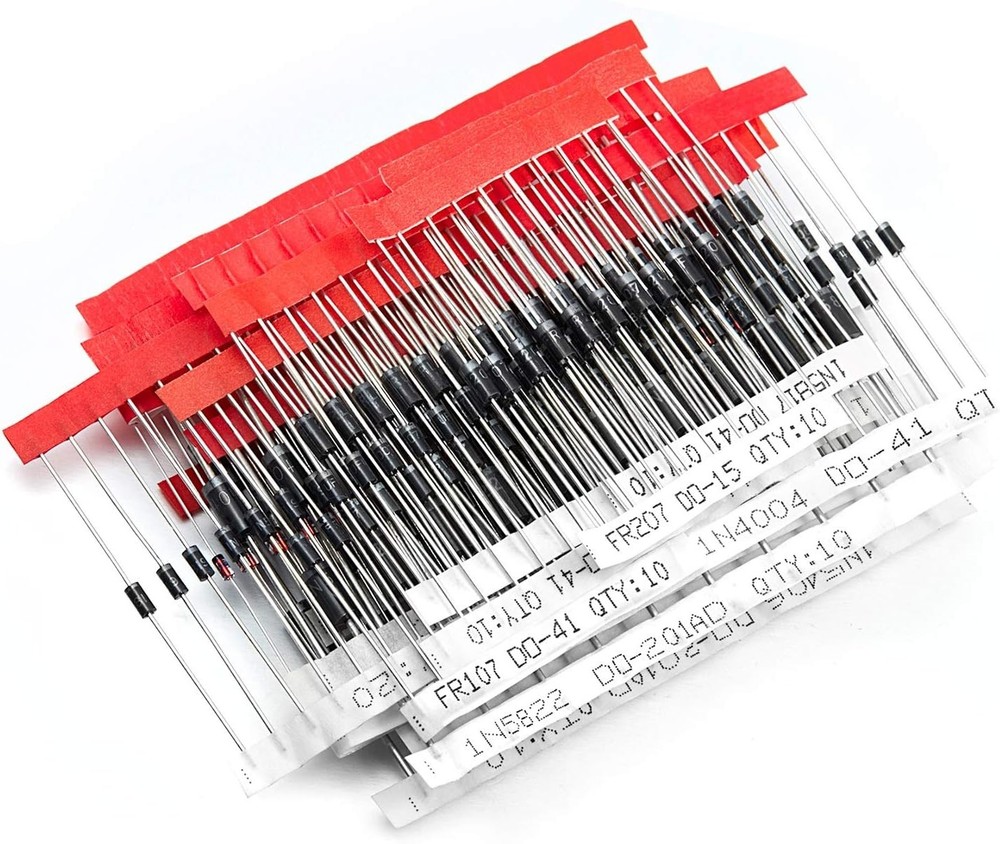 Complete 200-Piece Diode Kit: Fast Switching & Rectifier Options for Electronics