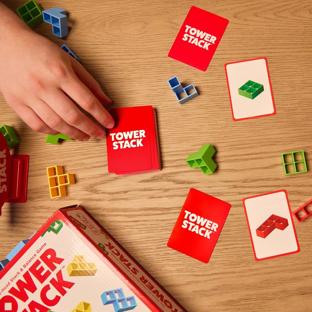 Tower Stack by Relatable, Exciting Game for Kids & Adults Small, Gray