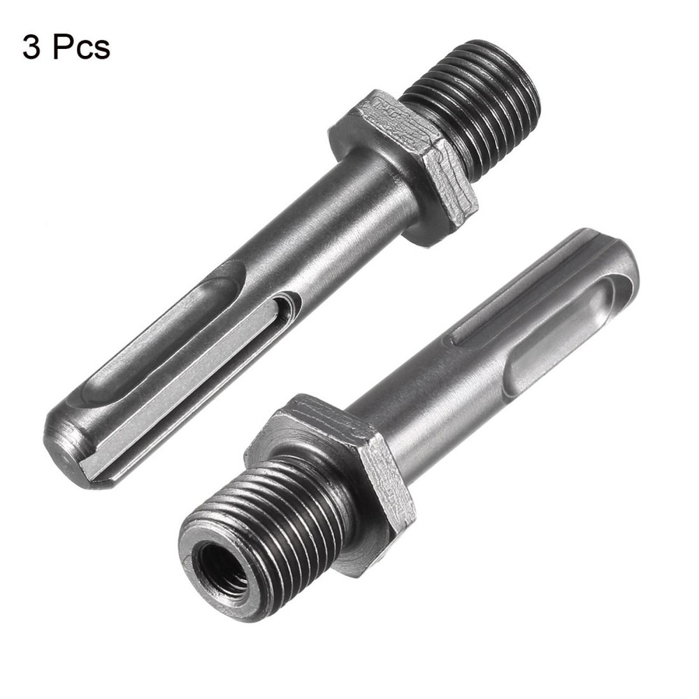 1/2" Thread 65mm Hexagonal Drill Shank Spindle Adapter 3pcs