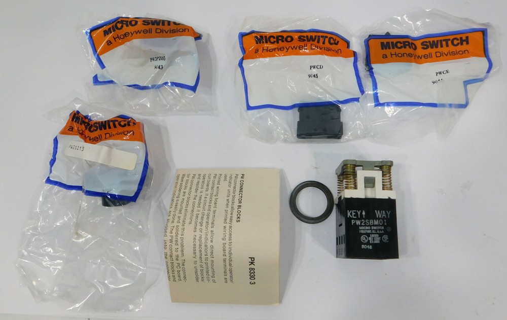 Honeywell Microswitch IPW2SBM13EDAA Kit PW2SBM01 Red Selector Switch