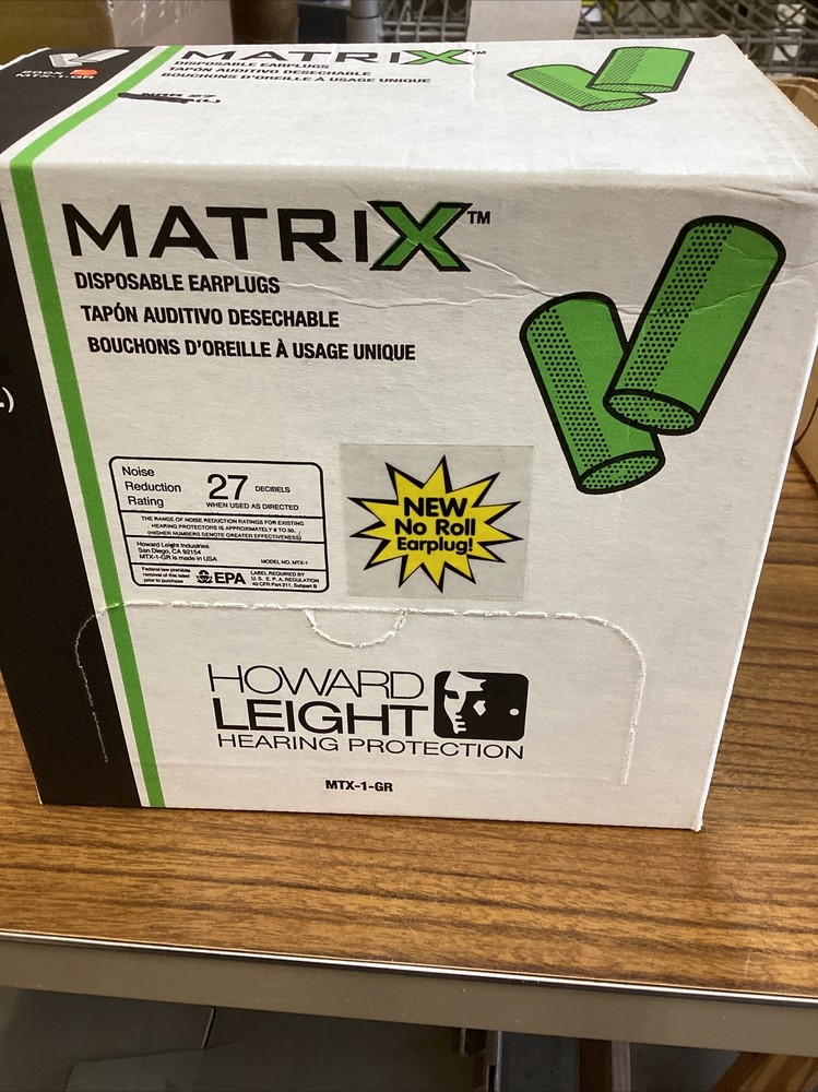 200 Matrix Howard Light hearing PPE.NNR-27, No roll earplug