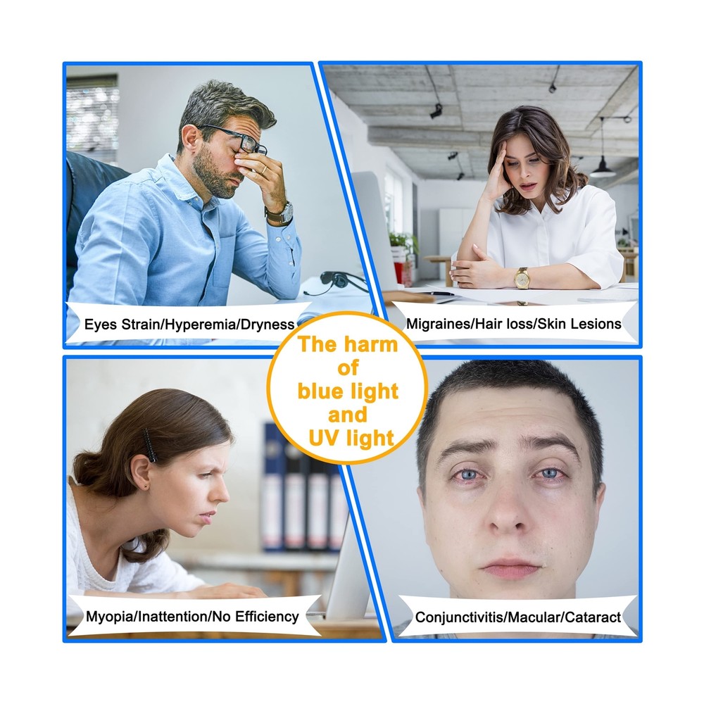 ZYY 27 Inch (DIAGONAL) Computer Blue Light Screen Protector For Eye Strain,An...