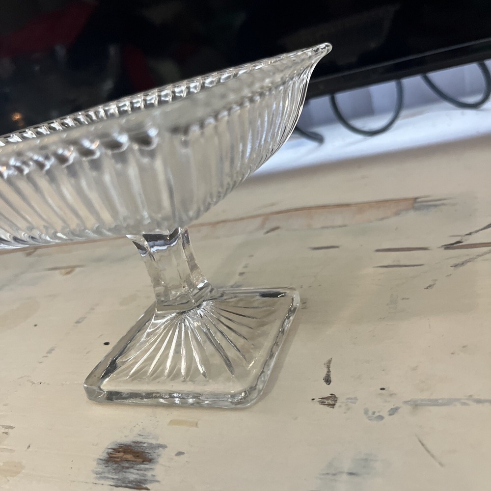 Crystal Pedastool Dish Small 3.5 in