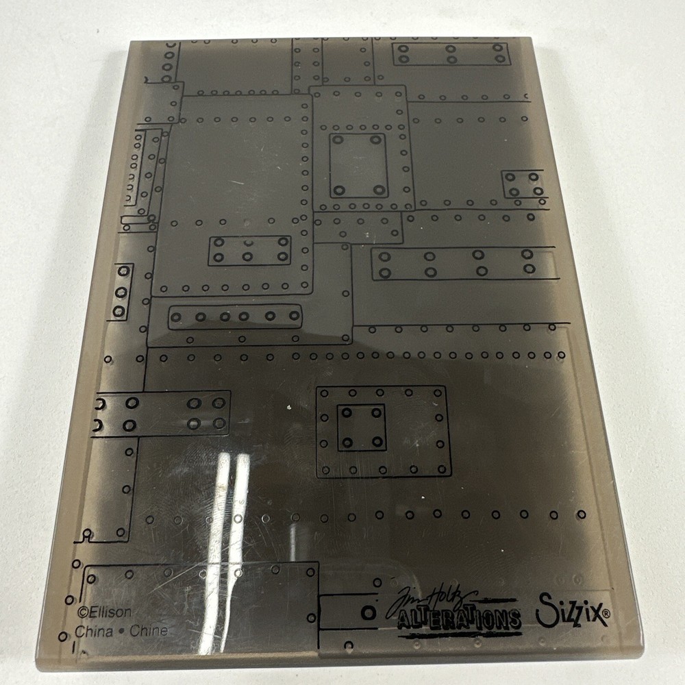 Sizzix Foundry 3d Embossing Folder #662717 Tim Holtz