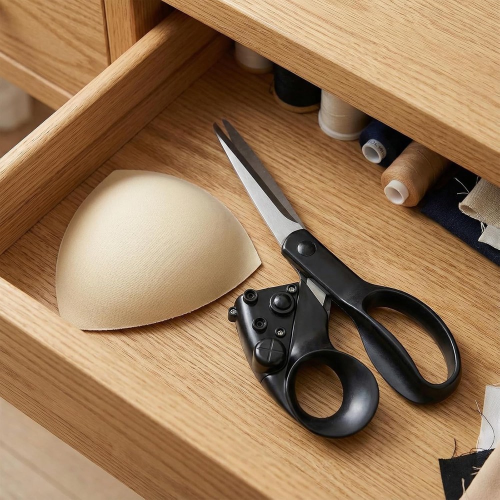 Laser Guided Fabric Scissors: Fast, Direct Cutting, Ergonomic Handle, Pro Grade