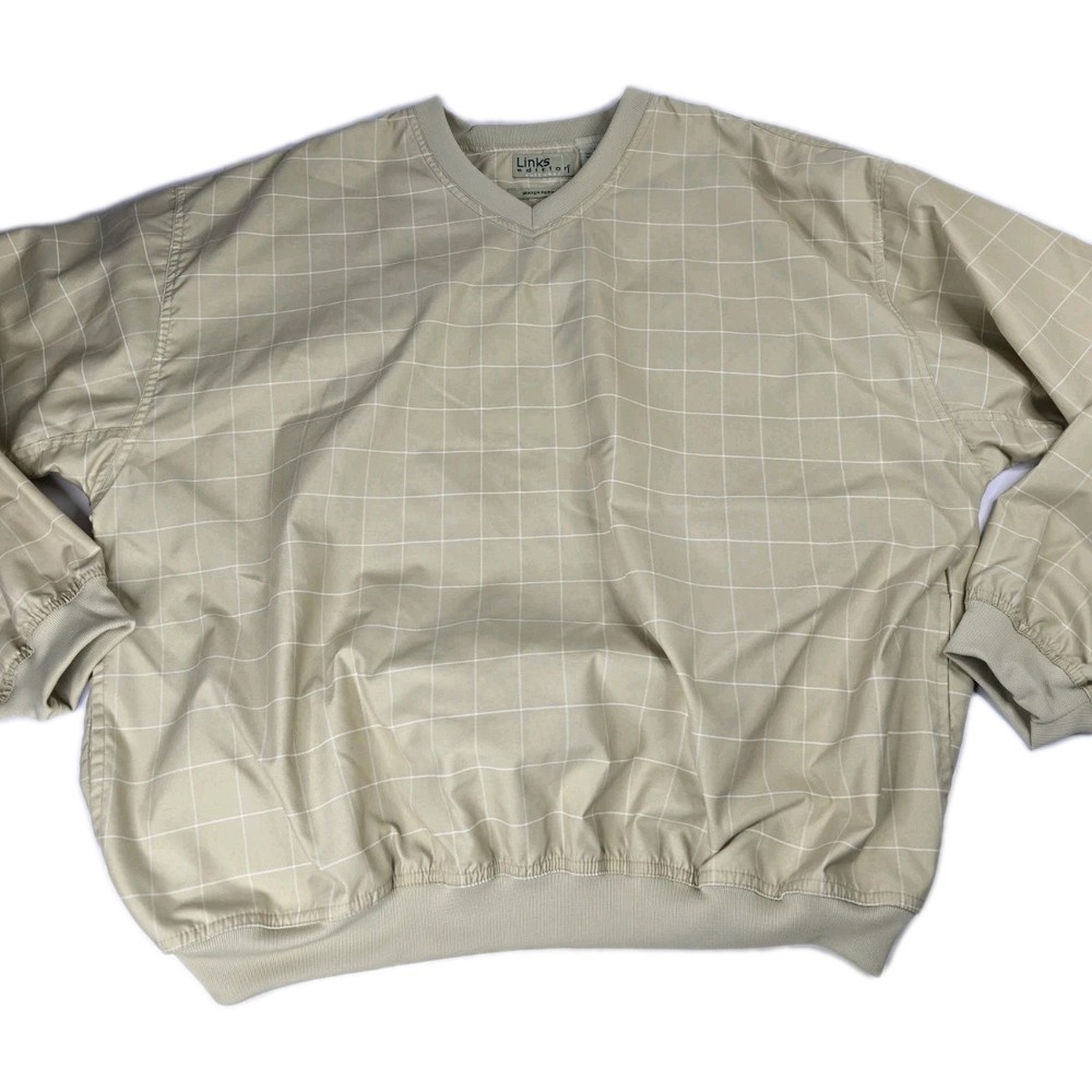 Links Edition Jacket Mens Large Performance Windbreaker Water Resistant Pullover