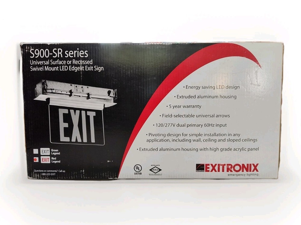 EXITRONIX S900-SR Series Exit Light