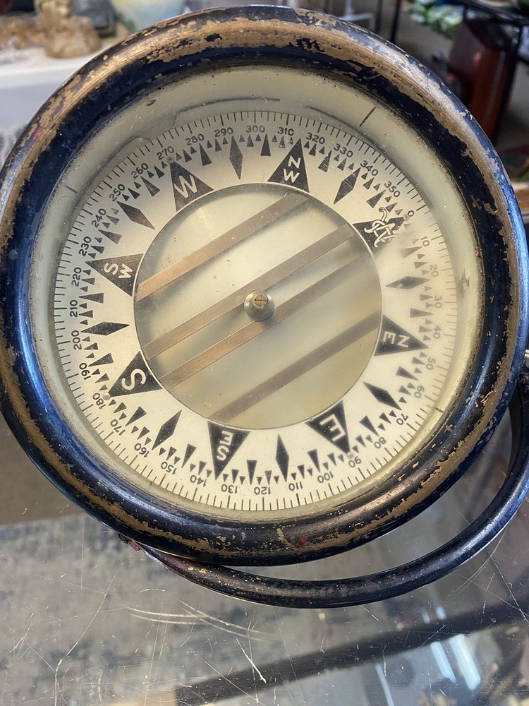 RARE NAUTICAL MARINE GIMBAL COMPASS