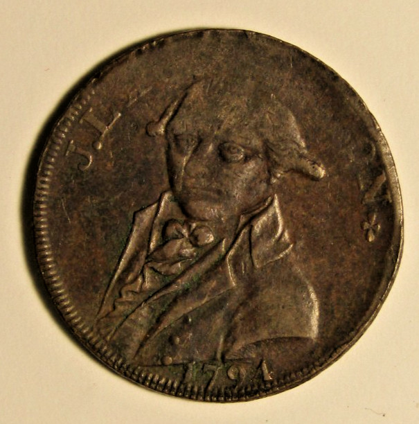 1794 UK 1/2 Penny Middlesex - Lackington's