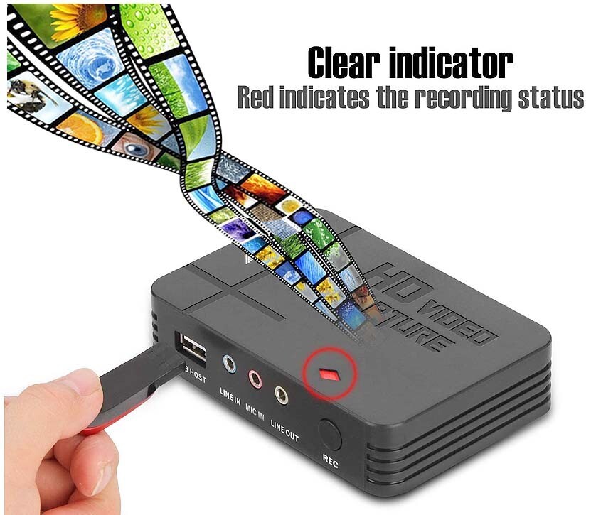 Premium Digital HD Video Recorder With 1080P RCA AV Input USB Input