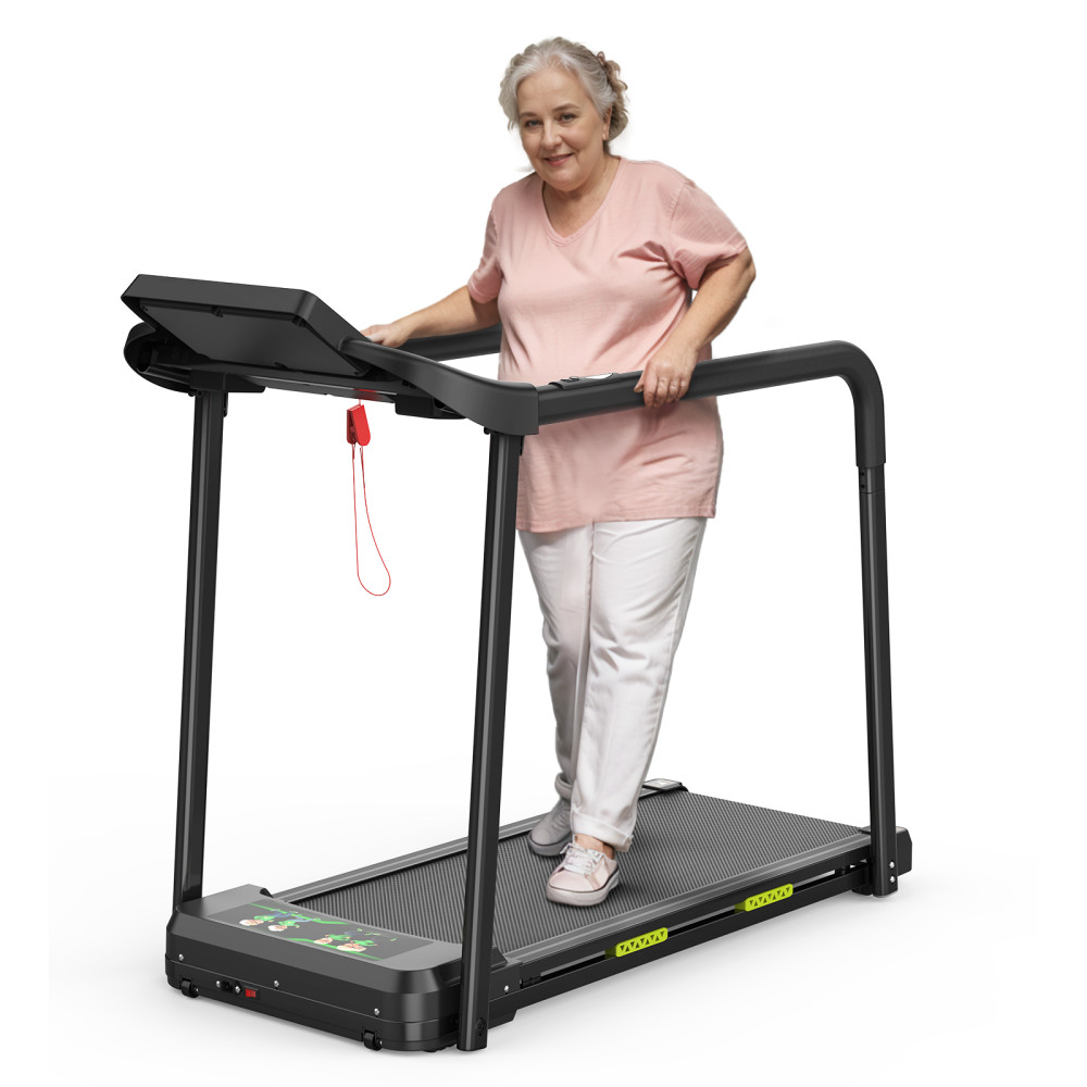 Walking Pad Treadmill for Senior, Foldable Exercise Treadmill Structural Design