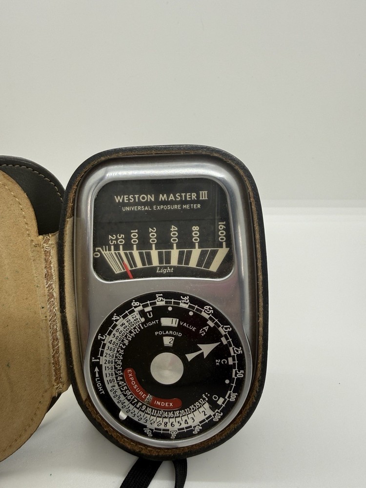 Weston Master III Exposure Meter Model 737 With Case & Instructions Tested