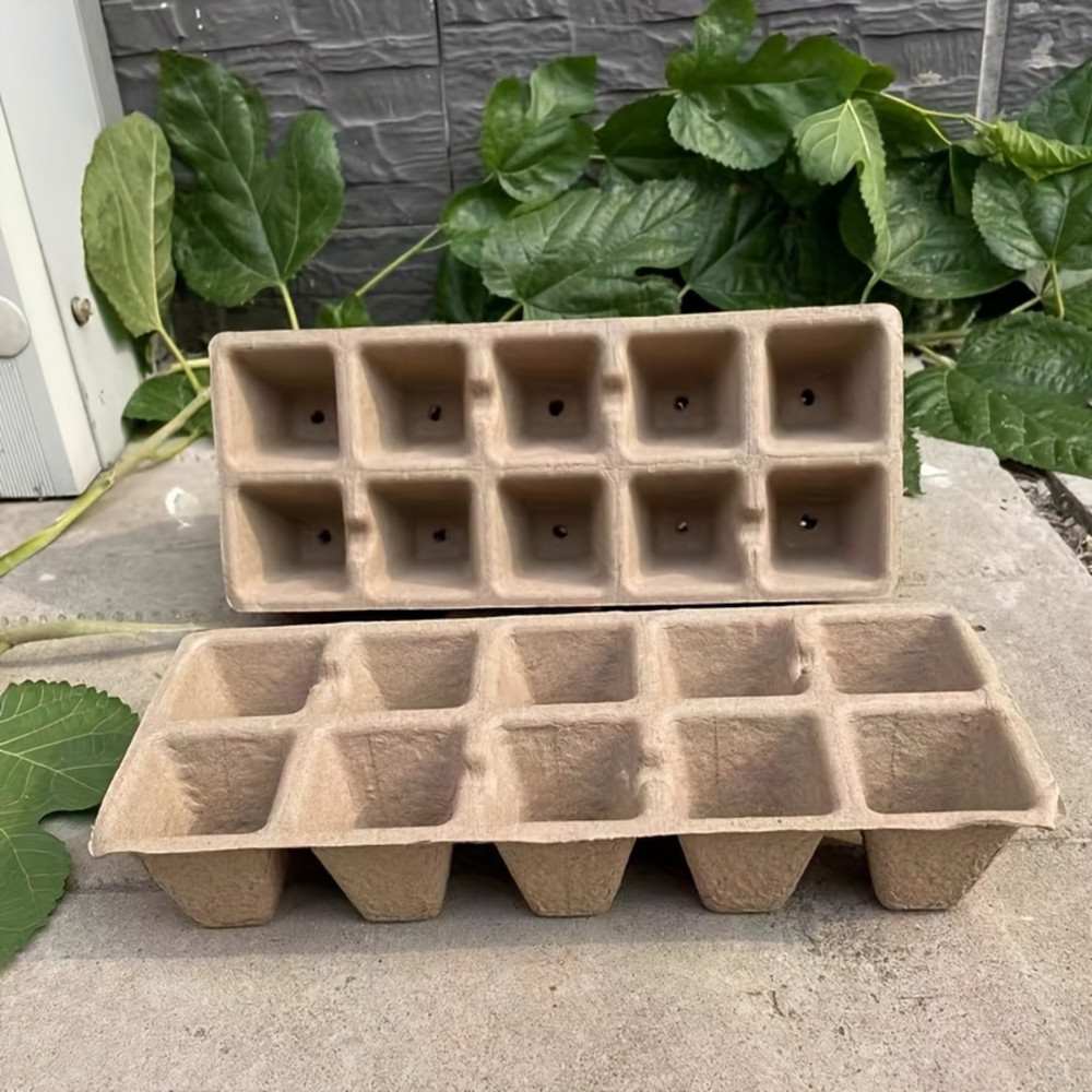 100 Peat Pots Seedling Starter Kit with Trays 50 Labels & Tools – Biodegradable