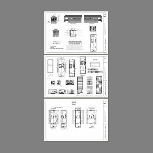12x30 Tiny House -- 358 sq ft -- PDF Floor Plan -- Model 1A
