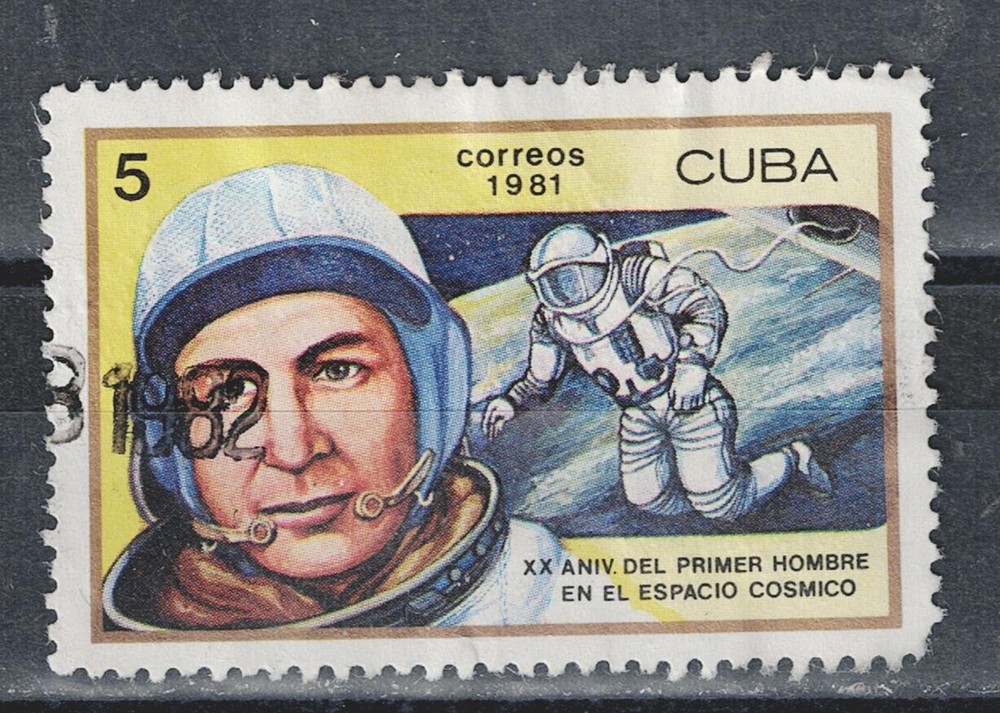 Caribs Russian Space Soviet Man flight stamp 1981 A-16