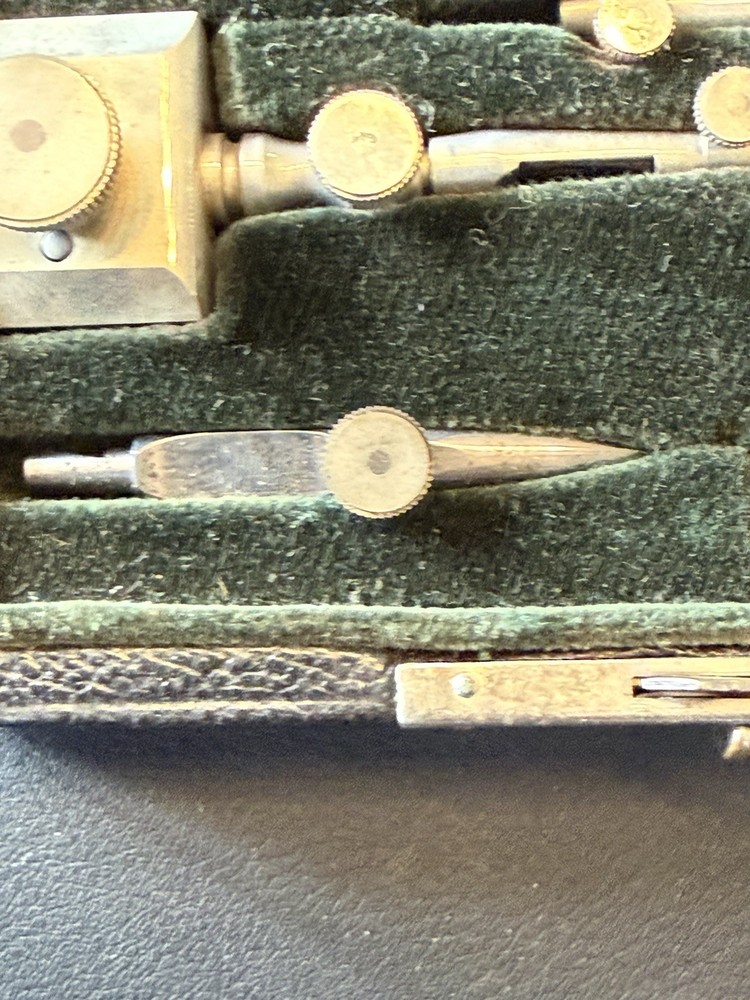 Vintage Alteneder & Sons Engineer’s Drafting Instrument Set Compass Case