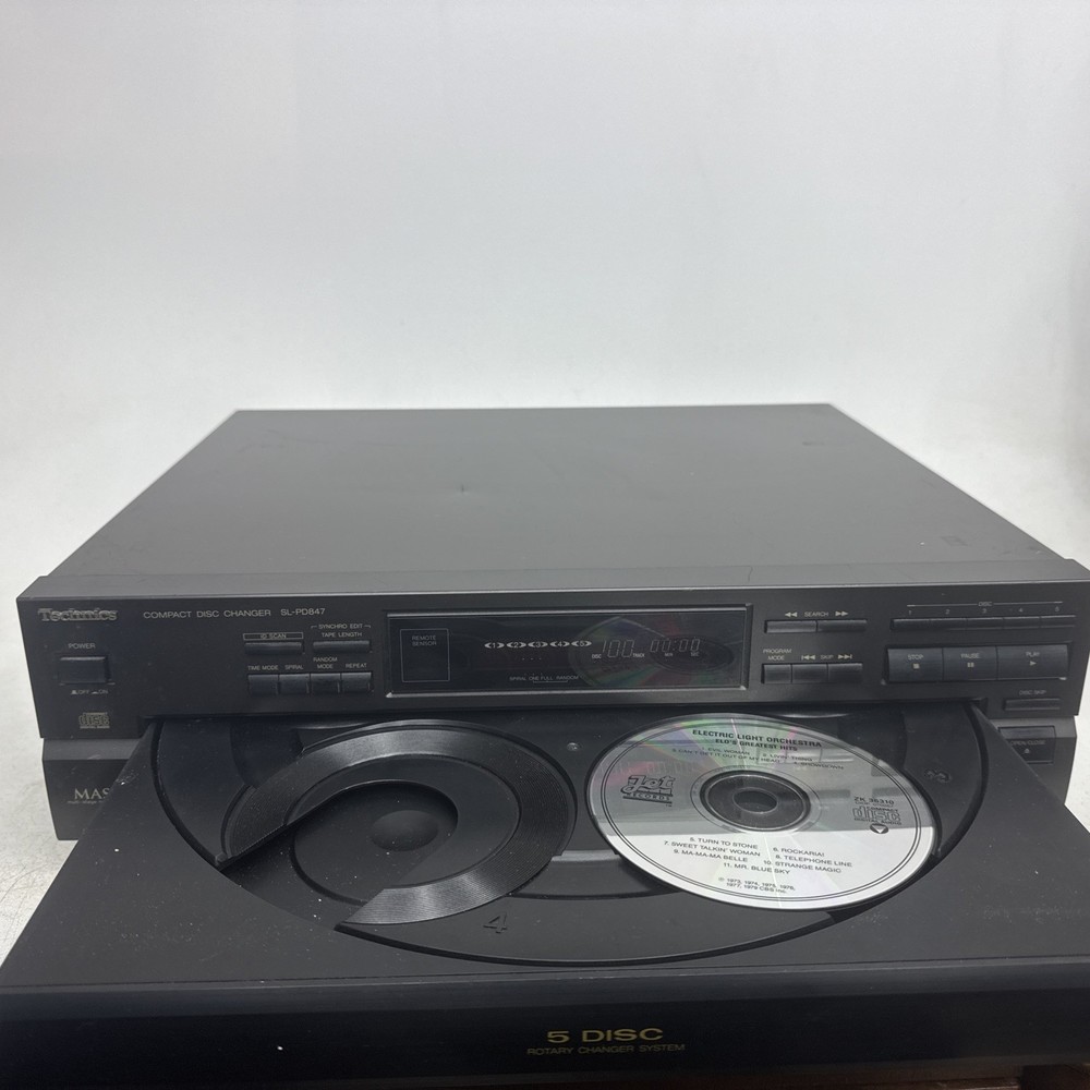 Technics SL-PD847 5-Disc CD Changer MASH Digital Servo System – Tested Works!