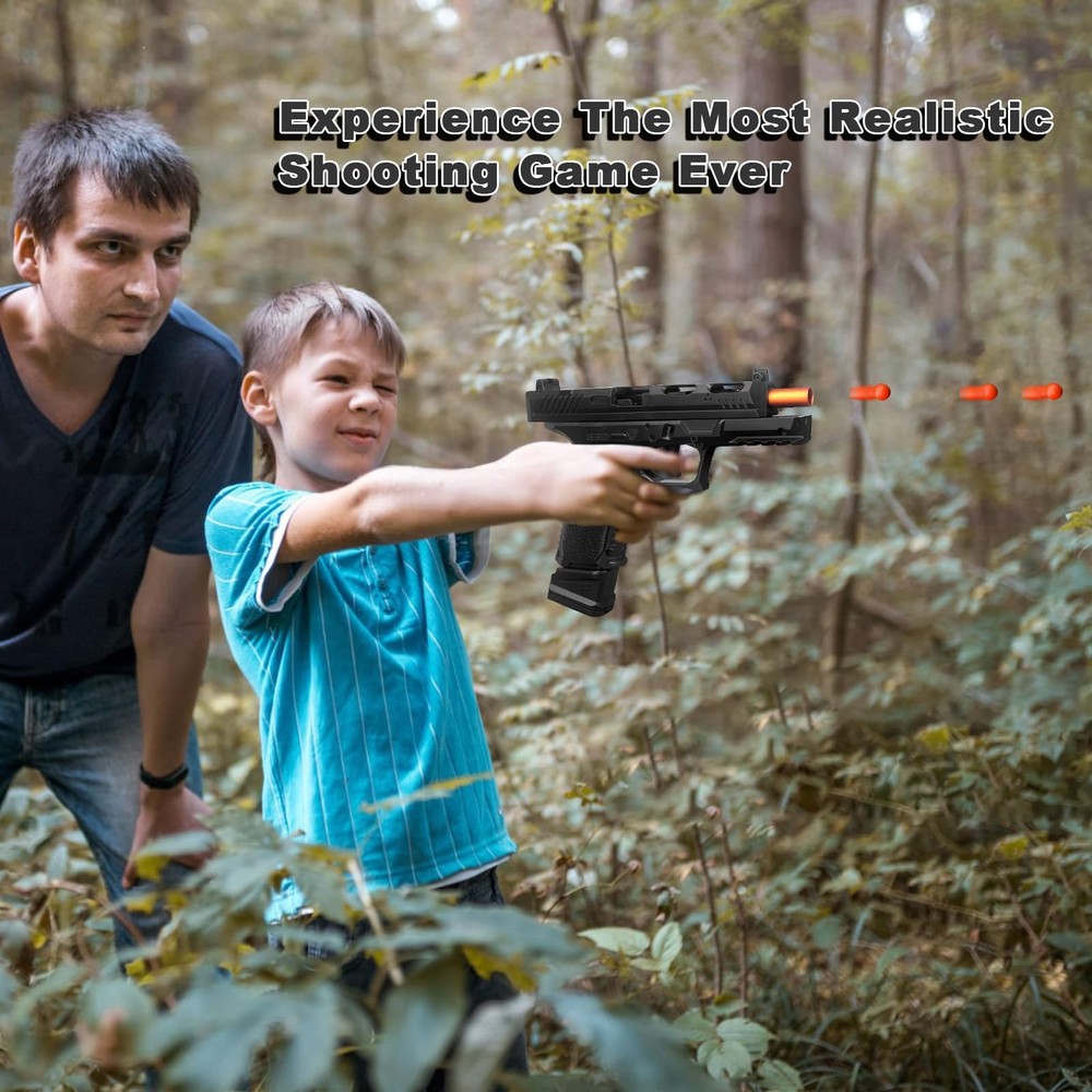 Toy Gun, Semi-Automatic Shell Ejecting Toy Gun Pistol Automatic Reloading for...