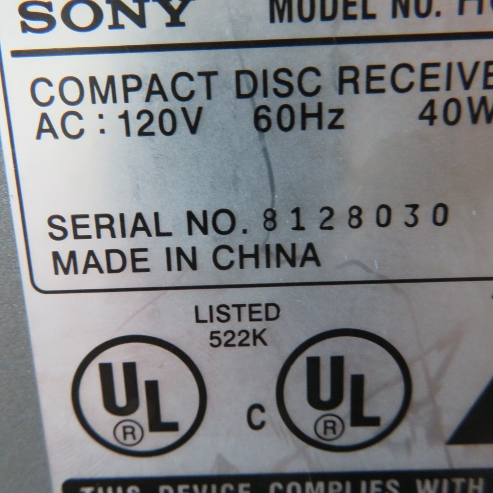 Sony CMT-EX1 Micro Stereo Radio CD Player