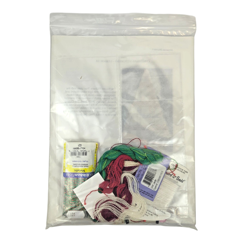 Shear Creations "Christmas Stitches I" Notebook Class Instruction & Threads Kit