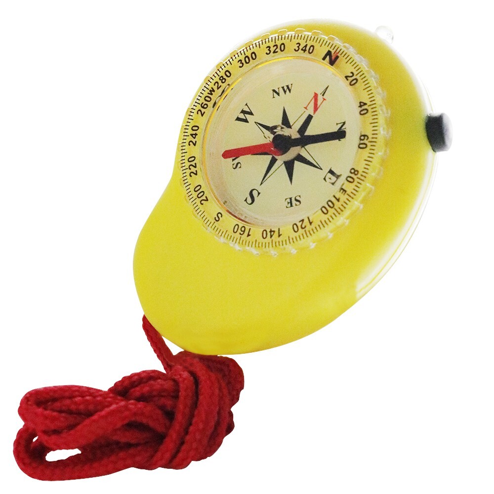 Skywalker 3-in-1 Compass with Flashlight & Lanyard (Yellow)