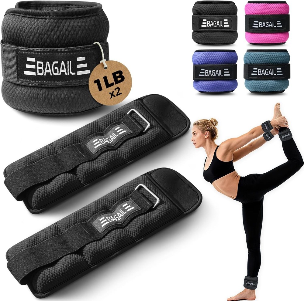 Durable 2 LB Adjustable Ankle & Wrist Weights – Ideal for Strength Training