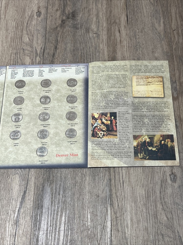 State Series Quarters - Original 13 Colonies - H.E. Harris & Co COMPLETE