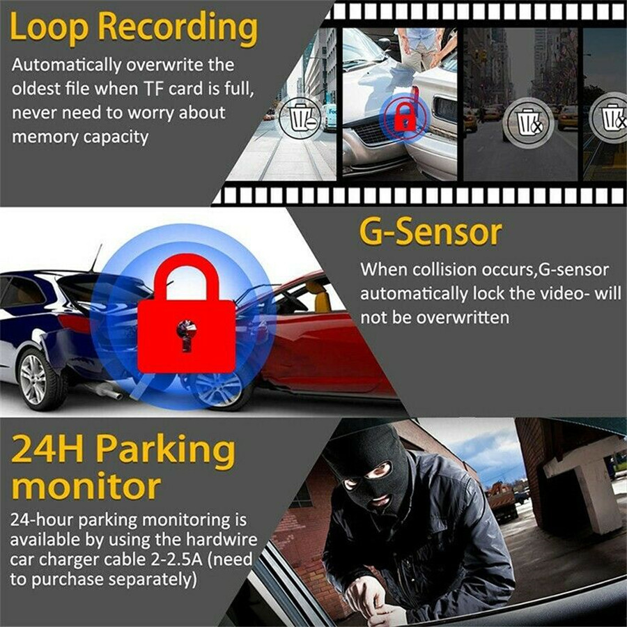 Car Android DVR Dash Camera USB WIFI Video Recorder 1080P Night Vision G-sensor