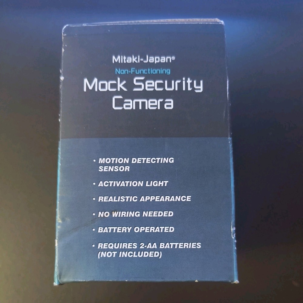 Security Camera Mitaki-Japan with Motion Detecting Non-Functioning Mock Black