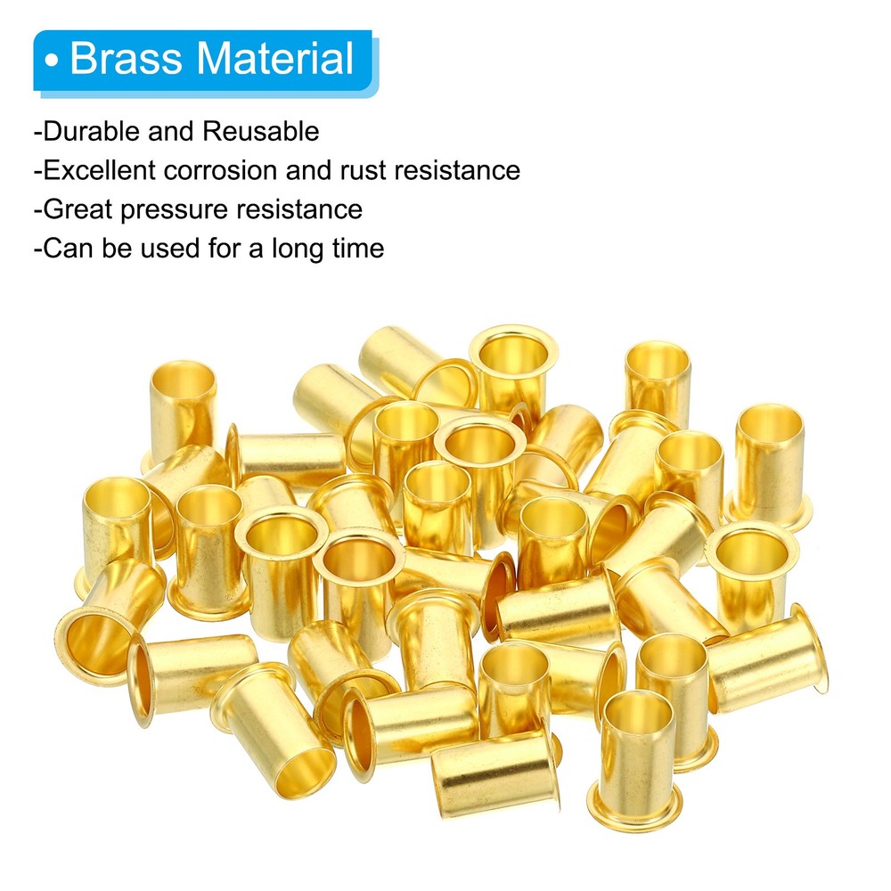 20Pack 12mm ODx9mm ID Tube Brass Compression Insert