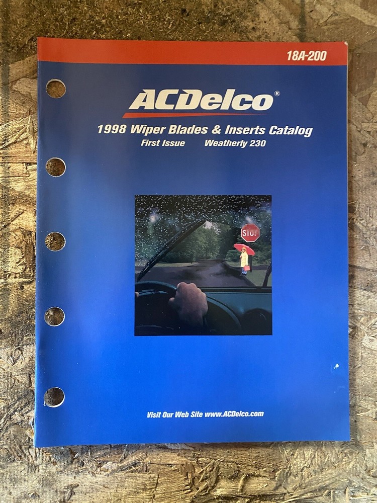 ACDelco 1998 Wiper Blades & Inserts Catalog