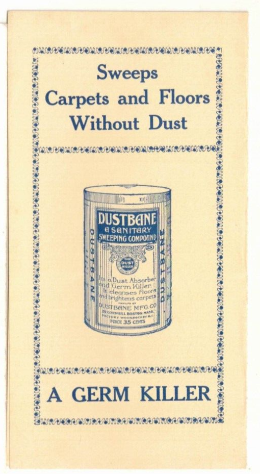 c1920 “Dustbane” Sanitary Sweeping Compound Advertisement – 6” x 3.2”