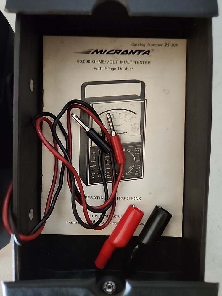 Micronta Range Doubler 50,000 ohms/volt Multitester 22-204B