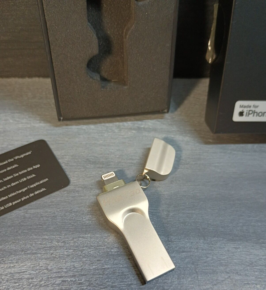 HooToo iPlugmate iPhone Flash Drive 128 GB HT-IM003 Preowned Working