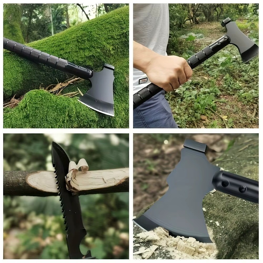 Survival & Camping Axe Tomahawk with Multi Tools - Folding Tactical Hatchet with