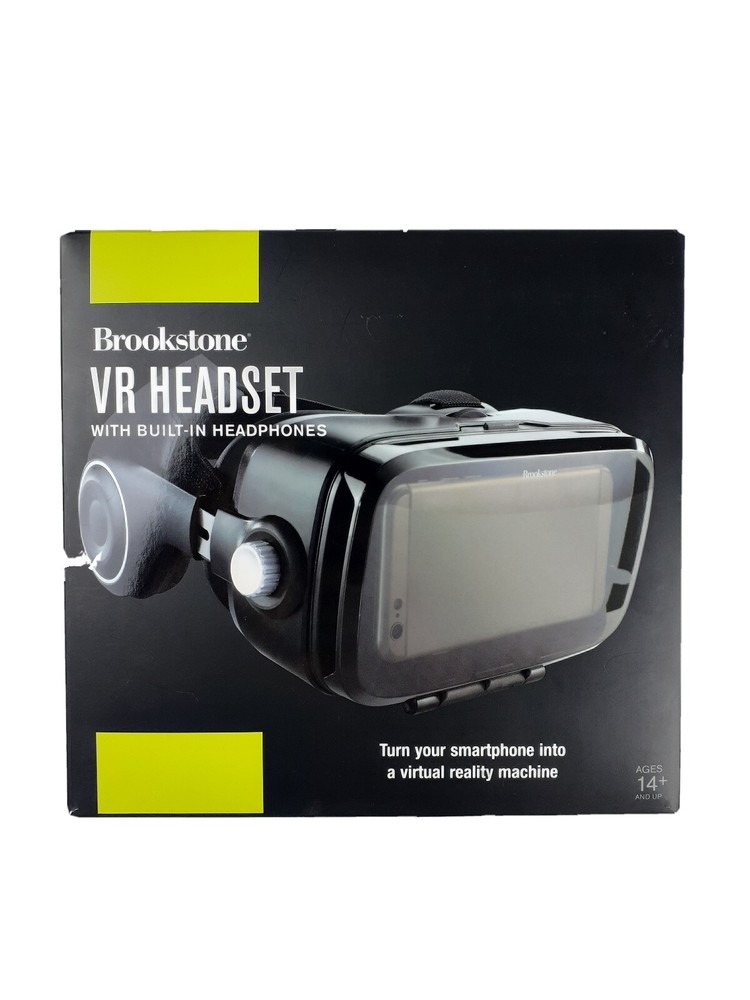 VR Headset with Built-In Headphones